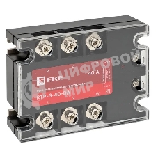 Реле твердотельное трехфазное RTP-40-DA PROxima EKF rtp-3-40-da