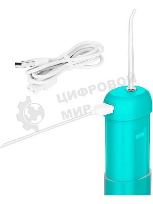 Ирригатор Kitfort КТ-2988 портатив. 2насад. белый/бирюзовый