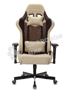 Кресло игровое Бюрократ VIKING 7 KNIGHT BR FABRIC коричневый текстиль/эко.кожа крестовина металл/пластик