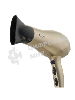 Фен DELTA LUX DL-0941 золотой/черный, 2200 Вт, ионизация