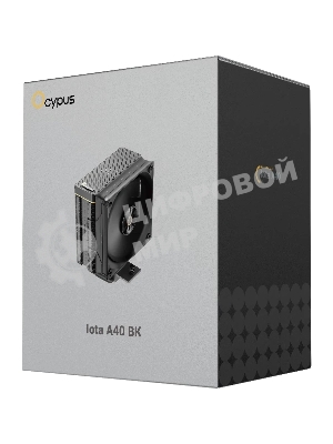 Кулер Ocypus Iota A40 BK Black Iota-A40-BK черный 120мм алюминий+медь 2000rpm 29db 4-pin 220W 156мм