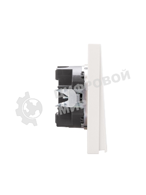 Выключатель Kranz STRONG 1 кл с подсветкой 10А с/у жемчуг