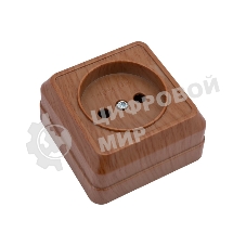 Розетка 1-м ОП Октава 10А IP20 без заземл. дуб IEK ERO10-K04-10-DC