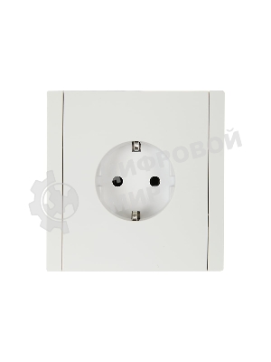 Розетка СП FORTE&PIANO FP214 16А с заземл. без защ. шторок безвинт. крепл. белый IEK FP-R11-16-1-K01