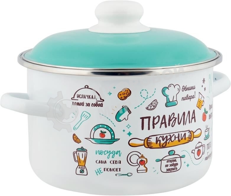 Кастрюля Appetite 6RD161M Правила кухни эмал цил 2,0 л