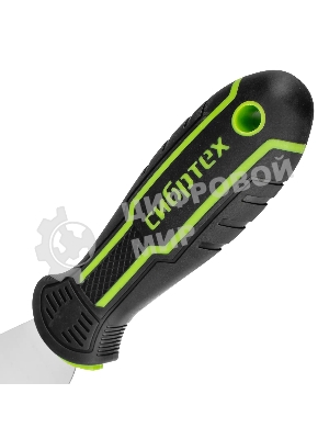 Шпательная лопатка из нержавеющей стали Сибртех 65 мм, двухкомпонентная рукоятка