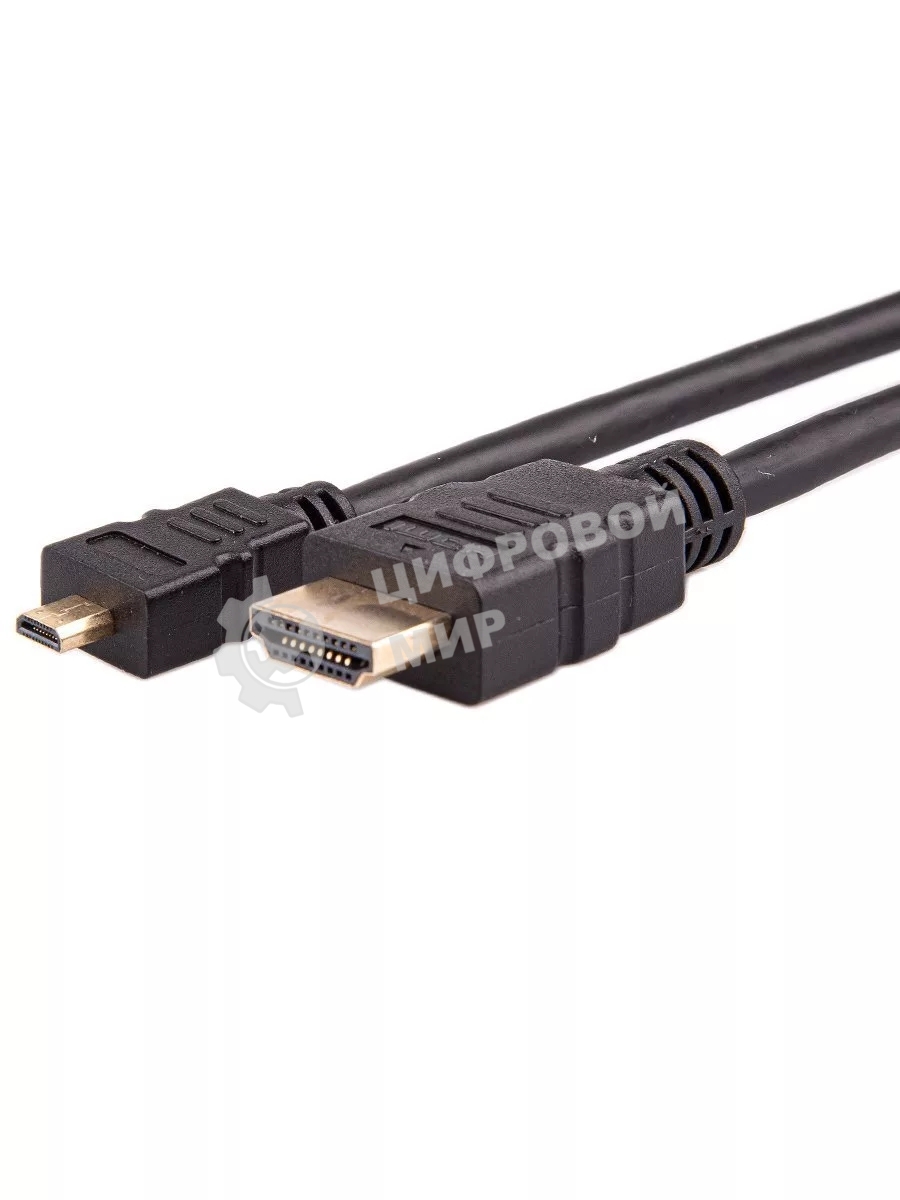 Кабель VCOM/TELECOM HDMI-19M -- MicroHDMI-19M ver 2.0+3D/Ethernet,1m Telecom TCG206-1M