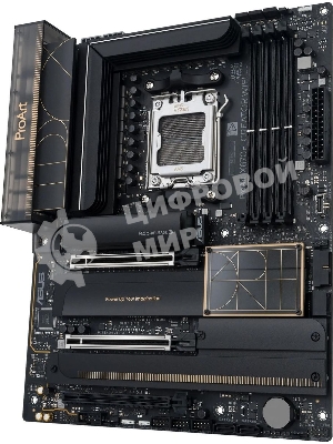 Материнская плата ASUS PROART X870E-CREATOR WIFI, AM5, AMD X870E, 4xDDR5, 4xSATA, 4xM.2, 2xPCIe 5.0 x16, 1xPCIe 4.0 x4, 2xUSB-C 40Gbps, 1xUSB-C 20Gbps, 7xUSB-A 10Gbps, 1xUSB-A 2.0, 1xDP (v1.4), 1xHDMI (v2.1), 1x10Gb LAN, 1x2.5Gb LAN, Wi-Fi 7, Bluetooth 5.4, 3x3.5 мм, 7.1, ATX