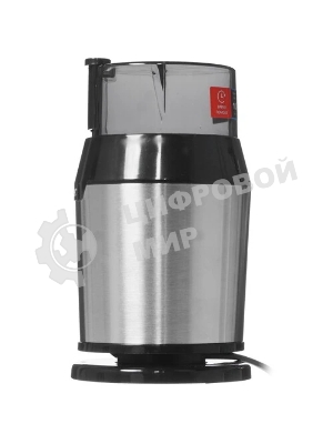 Кофемолка Centek CT-1362 (сталь) 200Вт, 60гр, стальн стакан, стальн чаша, прозрачная крышка