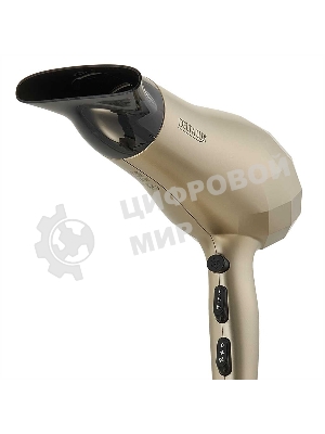 Фен DELTA LUX DL-0941 золотой/черный, 2200 Вт, ионизация