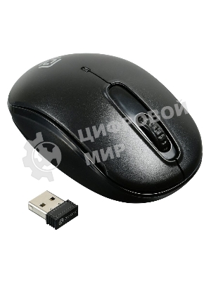 Мышь беспроводная Oklick 505MW черный, 1000 dpi, радиоканал, USB, кнопки - 3