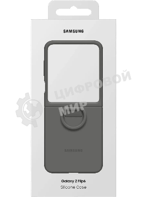 Чехол (клип-кейс) Samsung для Samsung Galaxy Z Flip6 Silicone Case Silicone Case Flip 6 (F741) серый (EF-PF741TJEGRU)