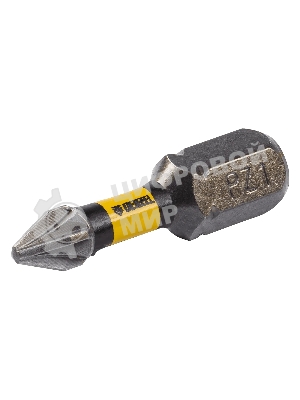 Набор бит торсионных Denzel PZ1x25 мм, лазерная обработка шлица, сталь S2, 10 шт.