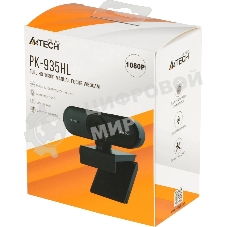 Веб-камера A4Tech PK-935HL 1920x1080, 30 кадр/с, USB Type-A, микрофон, ручная фокусировка, универсальное крепление