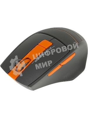 Мышь беспроводная A4Tech Fstyler FG30S серый/оранжевый, 2000 dpi, радиоканал, USB, кнопки - 6