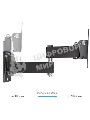 Кронштейн Kromax OPTIMA-104 черный, 10