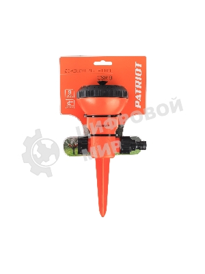 Дождеватель 9-ти позиционный PATRIOT CSR-9, пластик,штырь,9режим, d-10м, S-70кв.м.