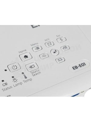 Проектор Epson EB-E01 белый (LCD, 1024 x768, 3300Lm, 15000:1, 2.4 kg) (V11H971040)