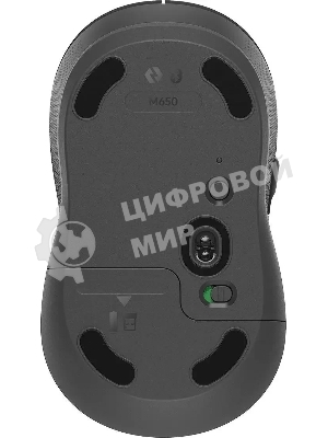 Мышь беспроводная Logitech M650 графитовый, 4000 dpi, радиоканал, Bluetooth, USB, кнопки - 5