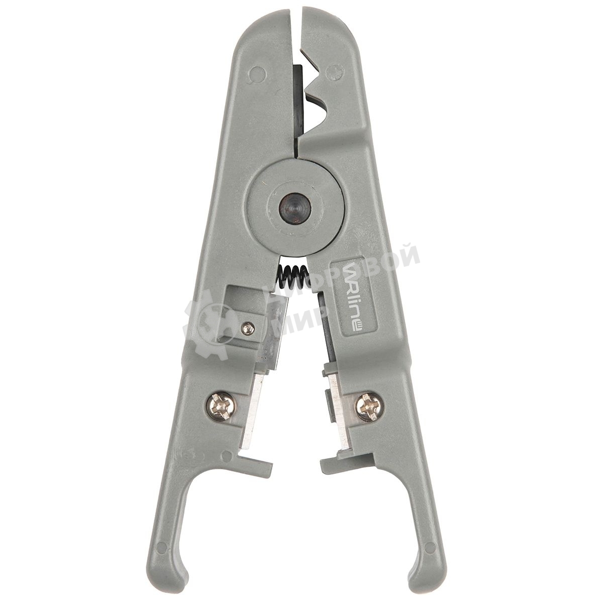 Инструмент обжимной Hyperline WRline WR-501B Стрипер для зачистки и обрезки витой пары (UTP/STP) и телефонного кабеля 3,2-9 мм, с возможностью регулировки