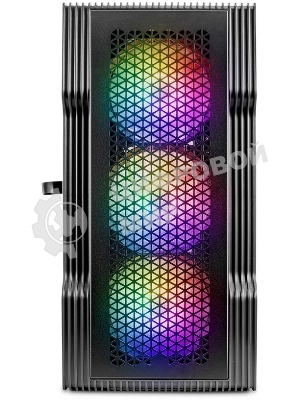 Компьютерный корпус 1STPLAYER TRILOBITE T3 черный mATX, TG 4x 120мм LED fans inc. T3-BK-4F1