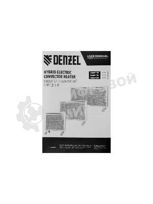 Конвектор электрический гибридный Denzel HybridX-2000 белый, 2000 Вт, 30 м2, термостат, дисплей