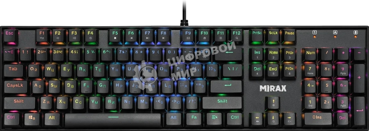 Клавиатура Defender Mirax GK-352 проводная, USB Type-A, чёрный