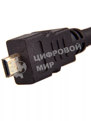 Кабель VCOM/TELECOM HDMI-19M -- MicroHDMI-19M ver 2.0+3D/Ethernet,1m Telecom TCG206-1M