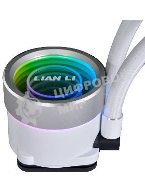 Система жидкостного охлаждения для процессора LIAN LI Galahad II Trinity G89.GA2T36W.00 белый 120мм алюминий+медь 2450rpm 30db 4-pin 280W