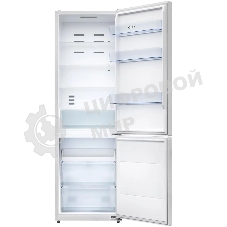 Холодильник LEX LKB185WGIDMax белый стекло двухкамерный 267/142л морозилка снизу, No Frost