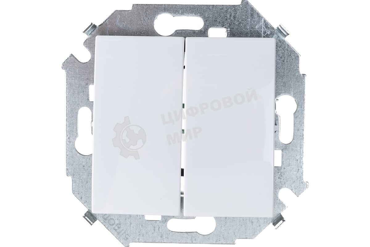 Механизм выключателя 2-кл. СП Simon15 16А IP20 бел. Simon 1591398-030