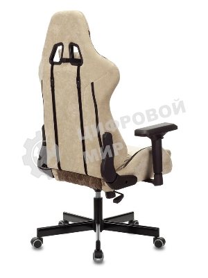 Кресло игровое Бюрократ VIKING 7 KNIGHT BR FABRIC коричневый текстиль/эко.кожа крестовина металл/пластик