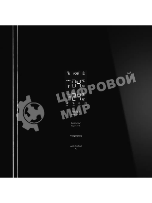 Холодильник Kuppersberg NFFD 186 BG черное стекло трехкамерный 303/172л морозилка сбоку, No Frost, Side by Side