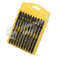 Набор двухсторонних торсионных бит для ударных шуруповертов 10 шт Deli DL253202 PH2x100 мм, сталь S2, пласт. кейс