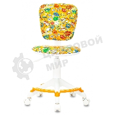 Кресло Бюрократ CH-W204/F оранжевый, ткань, 120 кг, подставка для ног