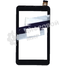 Сенсорное стекло (тачскрин) для Irbis TZ709 V2, черное с рамкой