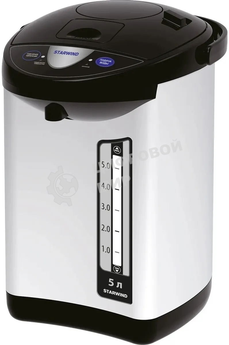 Термопот Starwind STP5741 5 л, 800 Вт, серебристый/черный