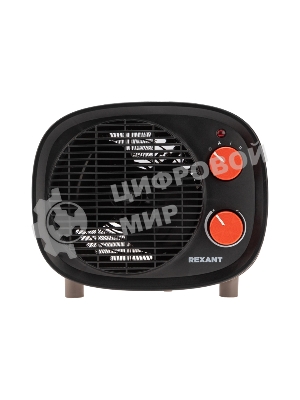 Тепловентилятор Rexant черный, 2000 Вт, 20 м2, термостат