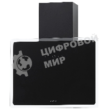 Вытяжка кухонная вертикальная Krona AURA 600 FRAME BLACK S черный с прозрачным кантом