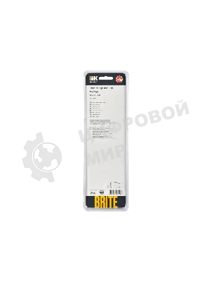 Рамка 4-местная IEK BRITE РУ-4-2-БрБ (BR-M42-G-K01) стекло белый