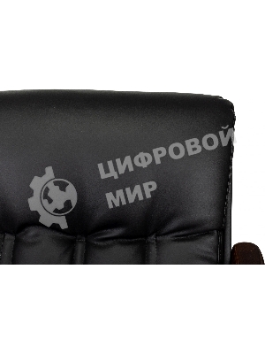 Кресло Бюрократ T-9932W-LOW-Eco черный, экокожа