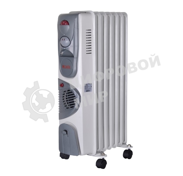 Обогреватель масляный Ресанта ОМ-7НВ (7секций) белый, 1900 Вт, 19 м2, термостат 67/3/10