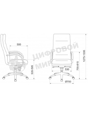 Кресло Бюрократ T-9927SL слоновая кость, кожа