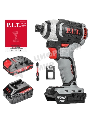 Винтоверт P.I.T. PSD20H-170A/1 аккум. патрон:держатель бит 1/4