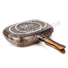 Сковорода-гриль Lara LR02-221 30 см, с крышкой, антипригарное покрытие