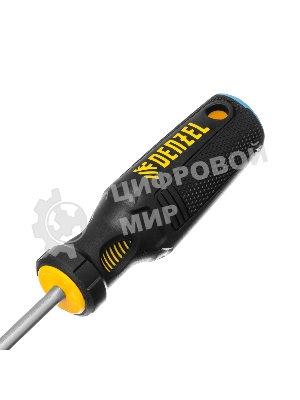 Отвертка Denzel SL6x150 мм, S2, 3к рукоятка