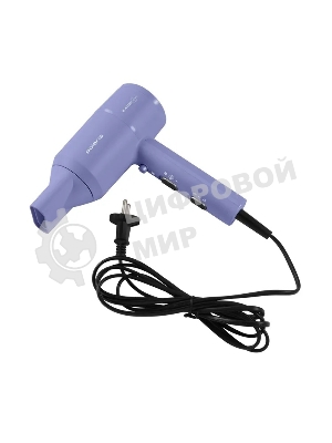 Фен Polaris PHD-1110 голубой, 1600 Вт, ионизация