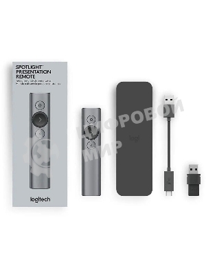Презентер Logitech Spotlight R-R0011 серый, Bluetooth, кнопки - 3