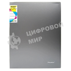 Папка с 80 прозрачными вкладками Silwerhof Perlen 292981-77 A4 1мм, карман серебристый металлик