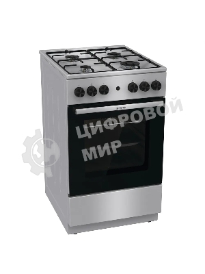 Плита газовая Gorenje GGI5A21XJ серебристый, конфорок 4 газовых, духовка 61 л, 50 см x 85 см x 59.4 см